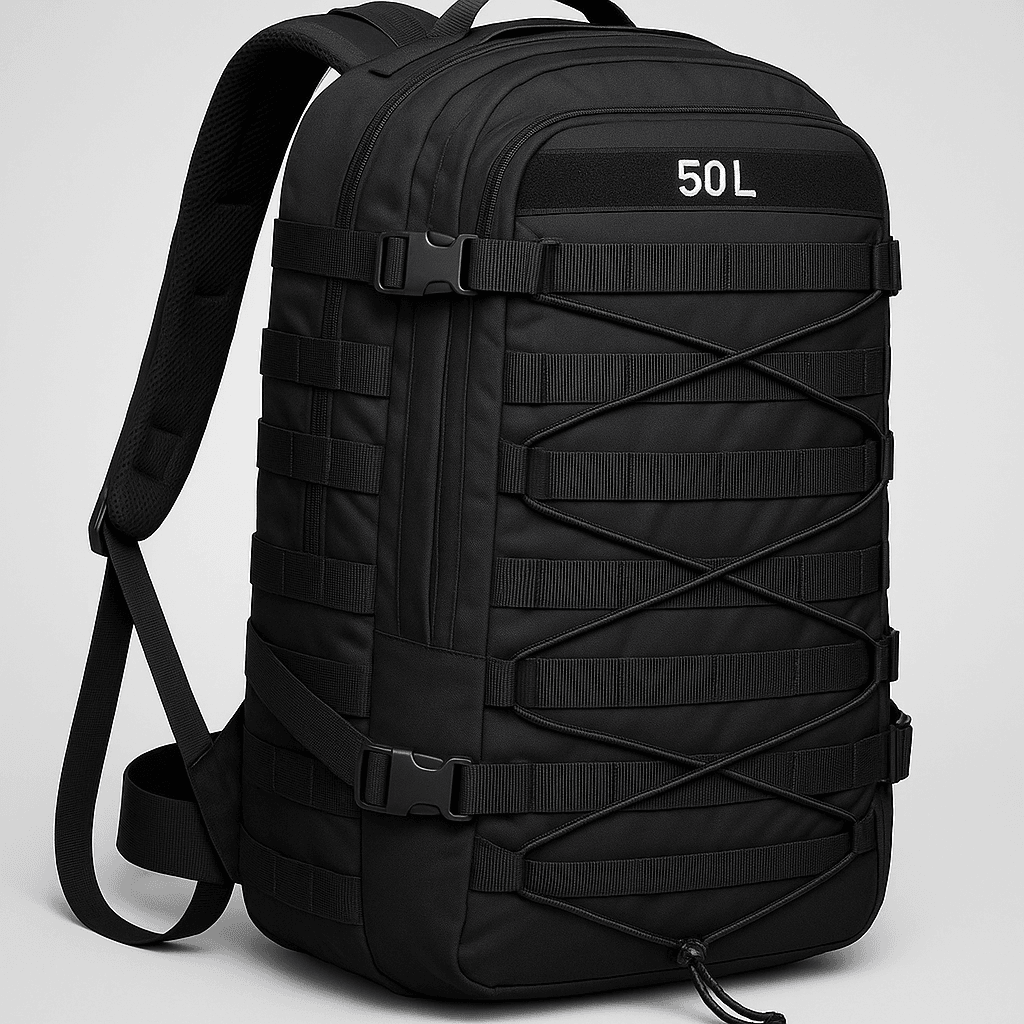 50L Taktik Sırt Çantası - QuickPrep Outdoor Kamp, Trekking & Günlük Kullanım İçin Dayanıklı Su Geçirmez Çanta