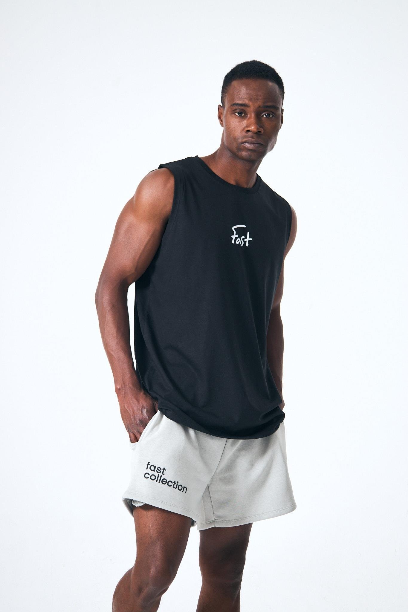 “Gorilpia Singlet” Arka Dijital Baskılı Atlet - Siyah