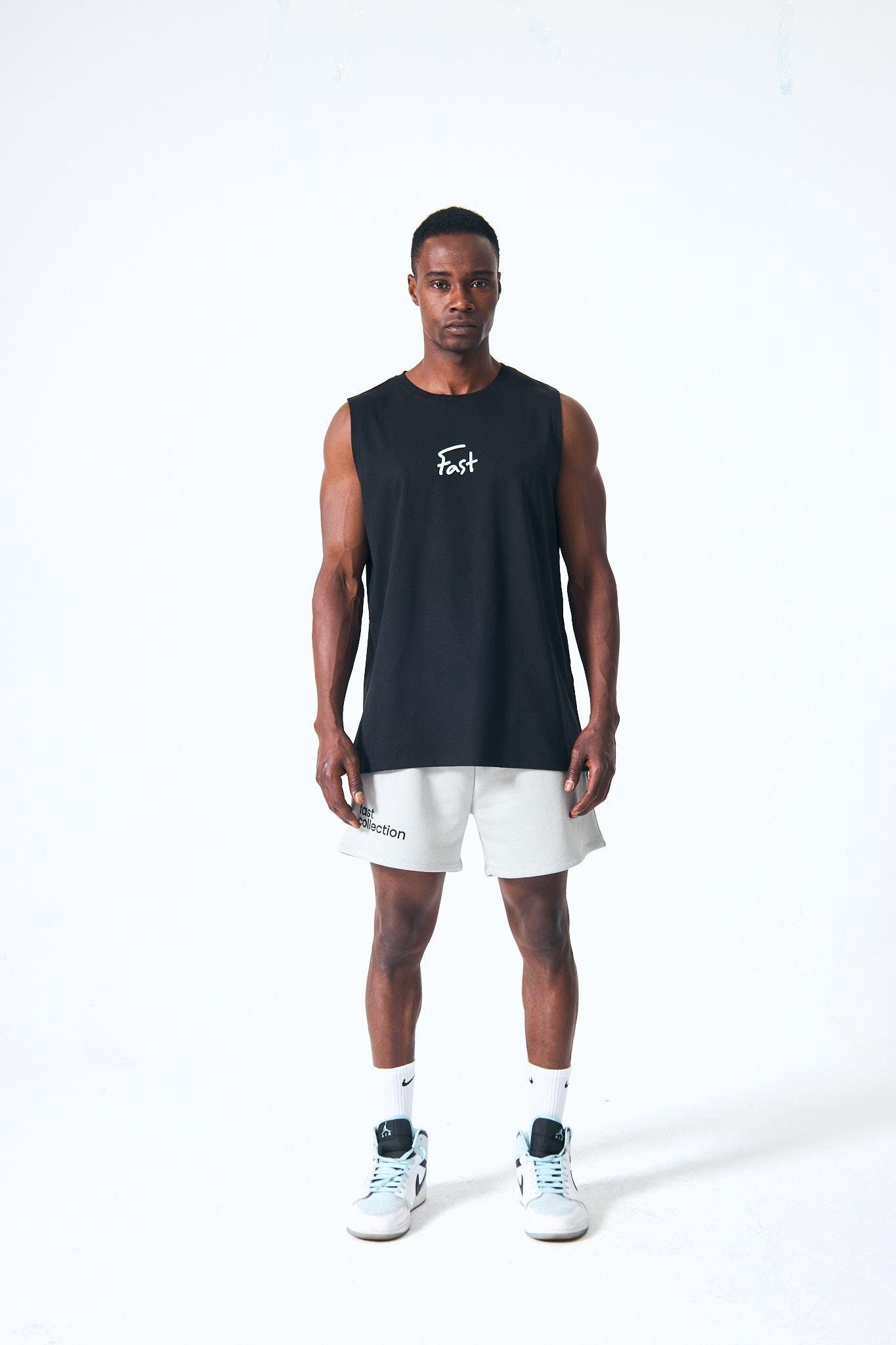 “Gorilpia Singlet” Arka Dijital Baskılı Atlet - Siyah