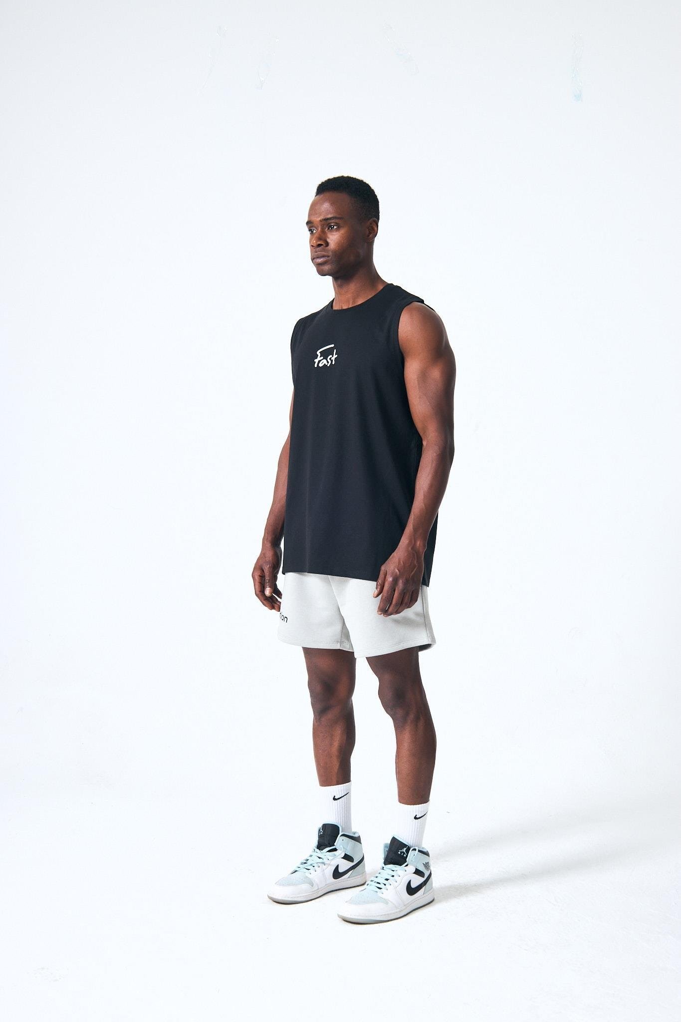 “Gorilpia Singlet” Arka Dijital Baskılı Atlet - Siyah