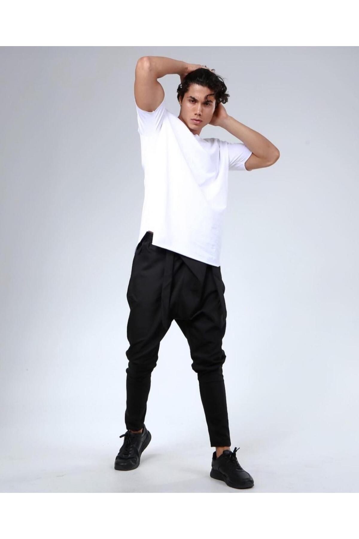 QuickPrep Beyaz Basic Erkek Tişört – Slim Fit | Günlük ve Spor Kullanım