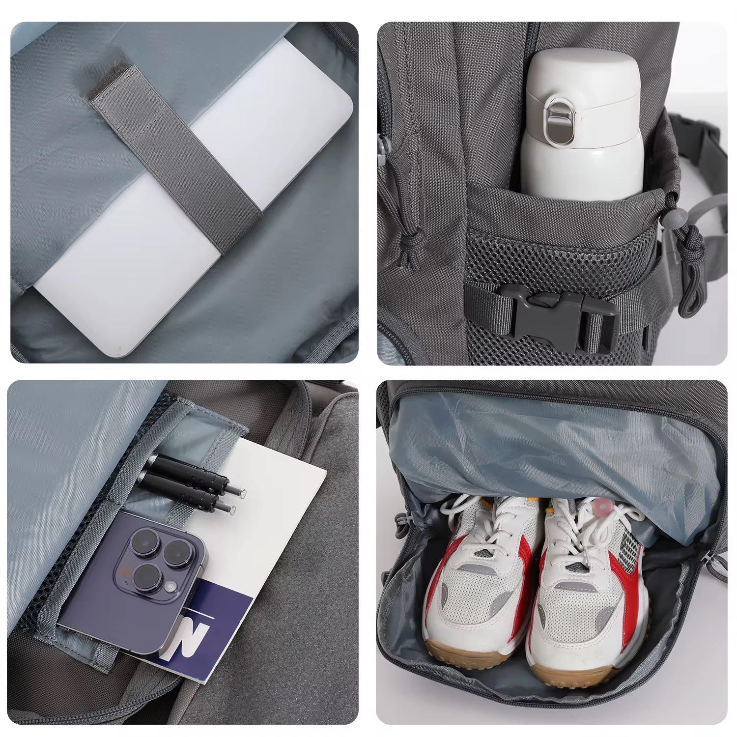 45L Premium Gri Taktik Askeri Sırt Çantası – Su Geçirmez, Dayanıklı, Kamp ve Outdoor Seyahat Çantası