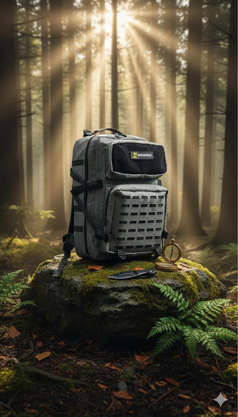 QuickPrep 45L Spor & Outdoor Sırt Çantası | Limitli Seri - Gray