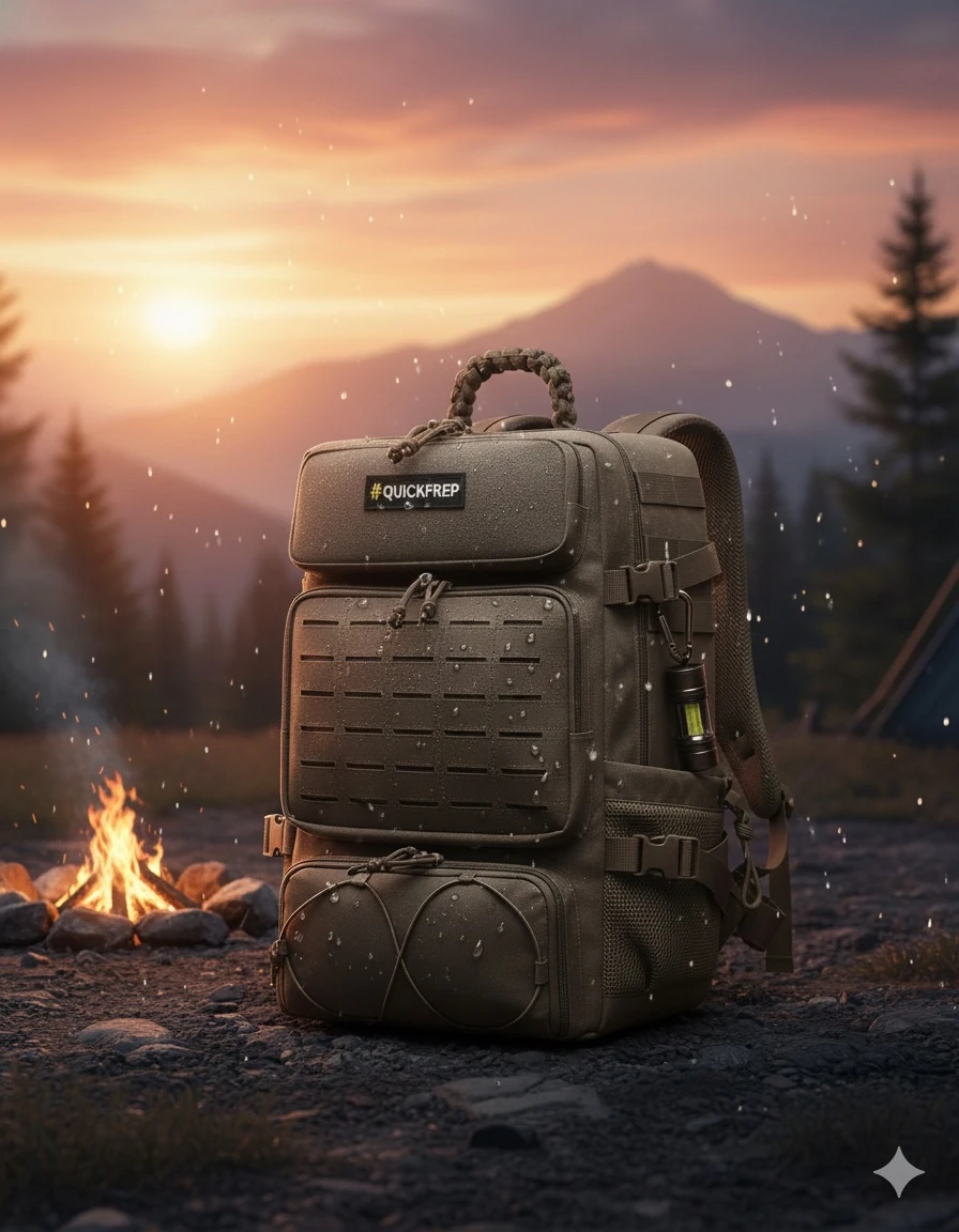 QuickPrep 45L Taktik & Spor Sırt Çantası | Su Geçirmez Premium Seri