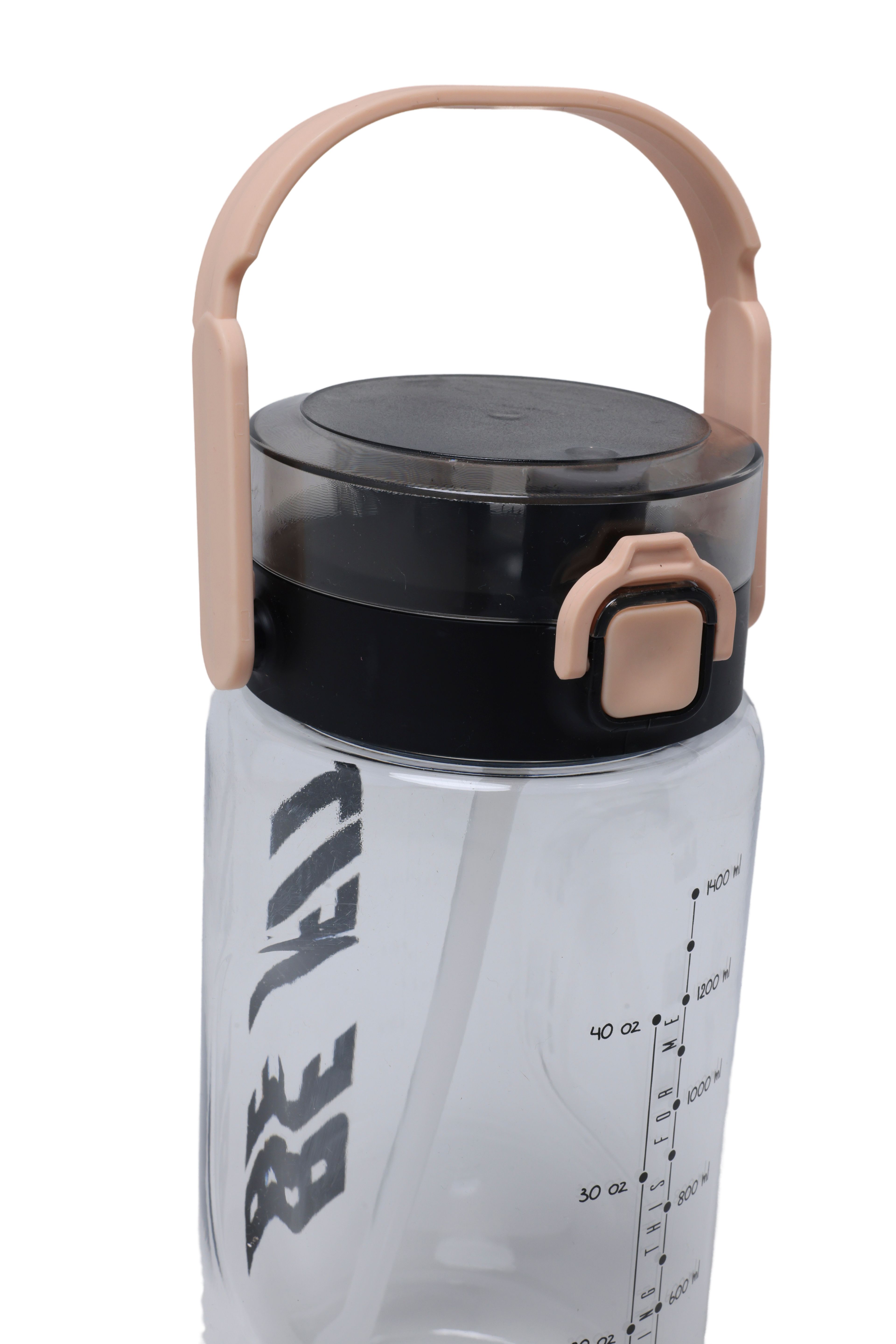BE FIT 1.5 Liter Sports Bottle – Leak-Proof Lid, Carrying Strap Water Bottle