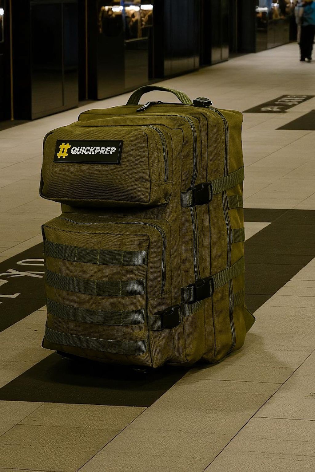 45L Taktik Sırt Çantası - Su Geçirmez Outdoor Kamp ve Spor Çantası - Haki | QUICKPREP