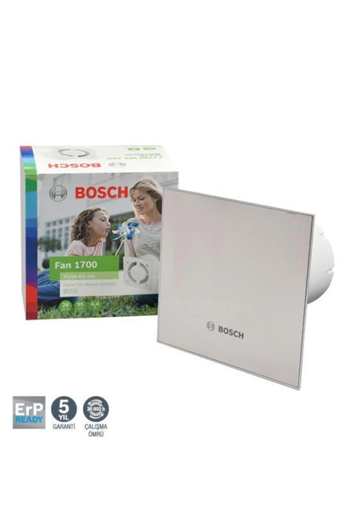 F1700 Ws Dp100 Inoks Sessiz Banyo Aspiratörü-fanı 95 M3h