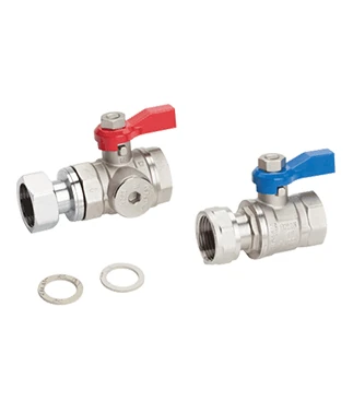 REHAU-Paslanmaz çelik kolektörler için küresel vana seti 1"