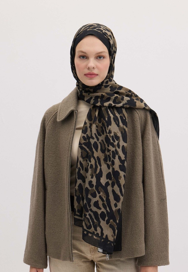Bohemian Breeze Leopar Desen Şal