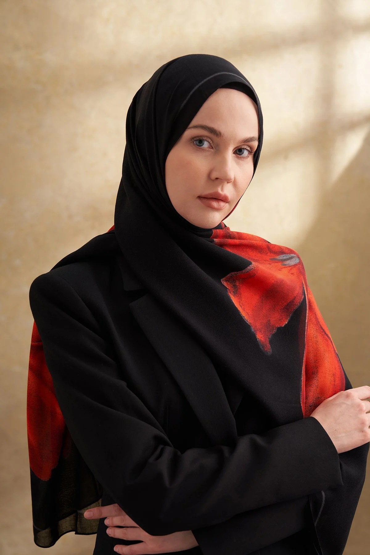 İpek Modal Velvet Bloom Desen Pamuk Şal
