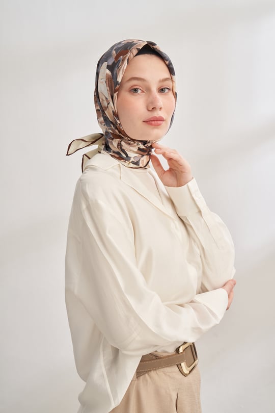 Armanda Twill İpek Eşarp