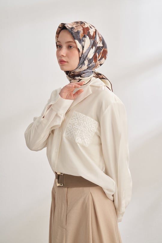 Armanda Twill İpek Eşarp