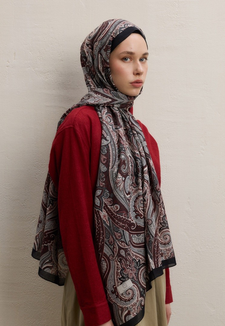 Bohemian Breeze Ember Desen Şal