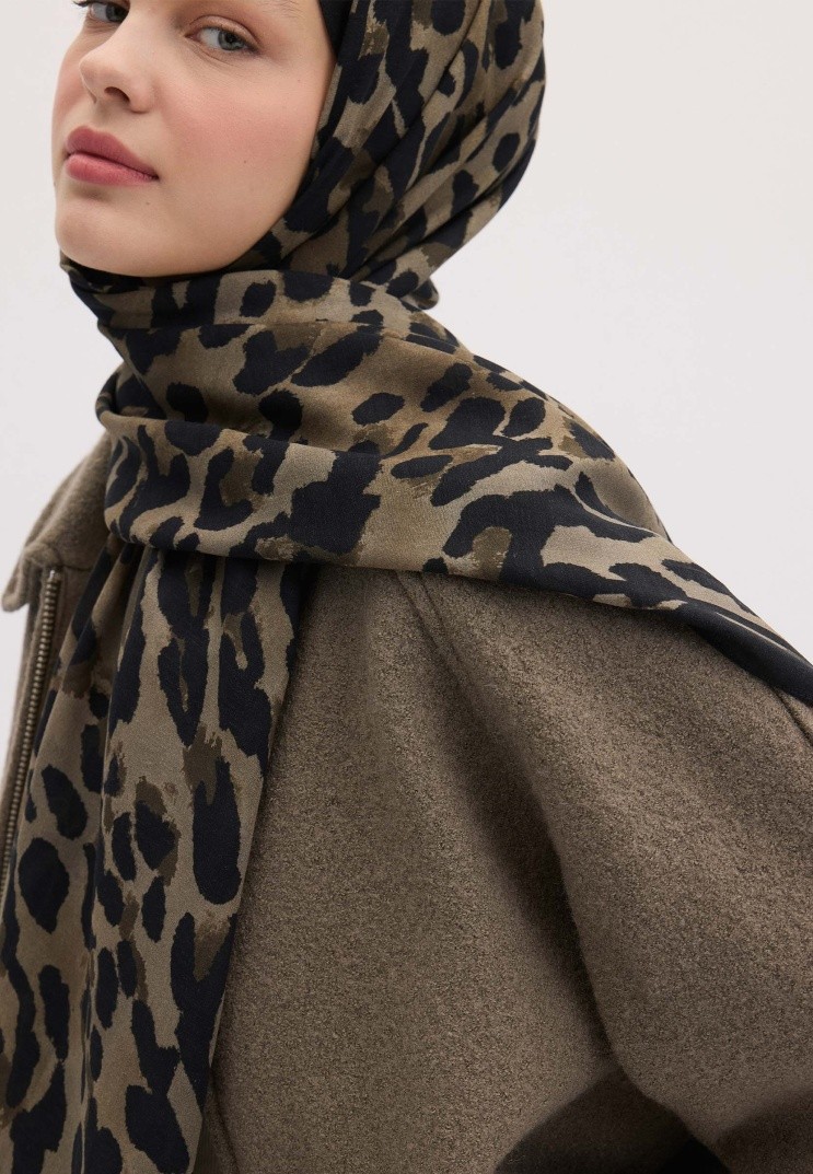 Bohemian Breeze Leopar Desen Şal