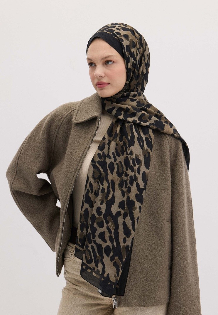 Bohemian Breeze Leopar Desen Şal
