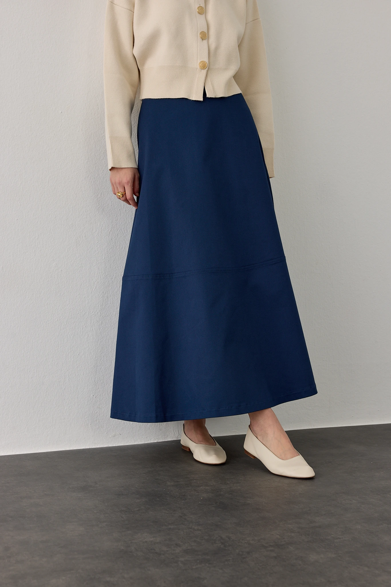 Kanvas Etek Lacivert