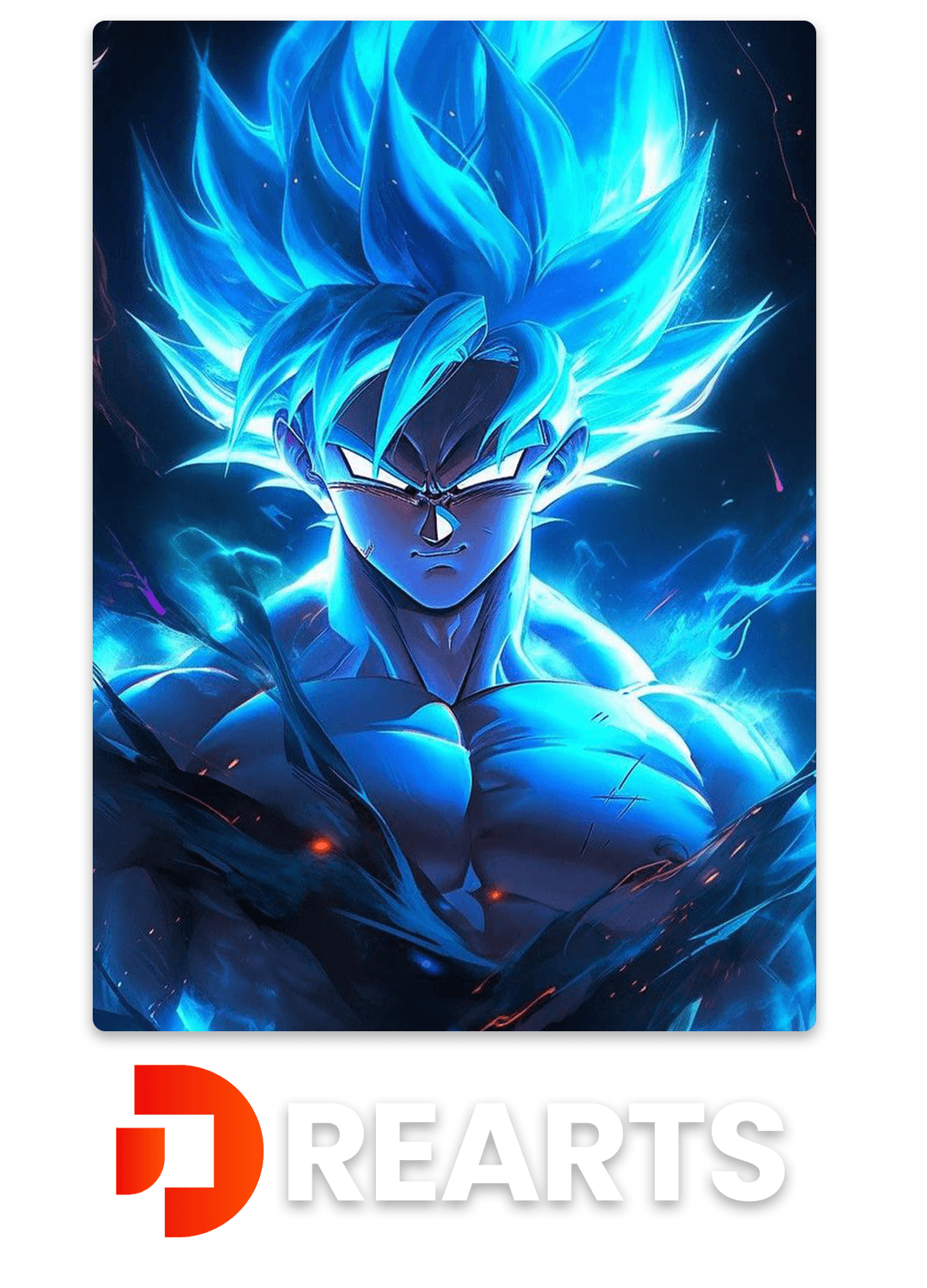 Goku Metal Poster