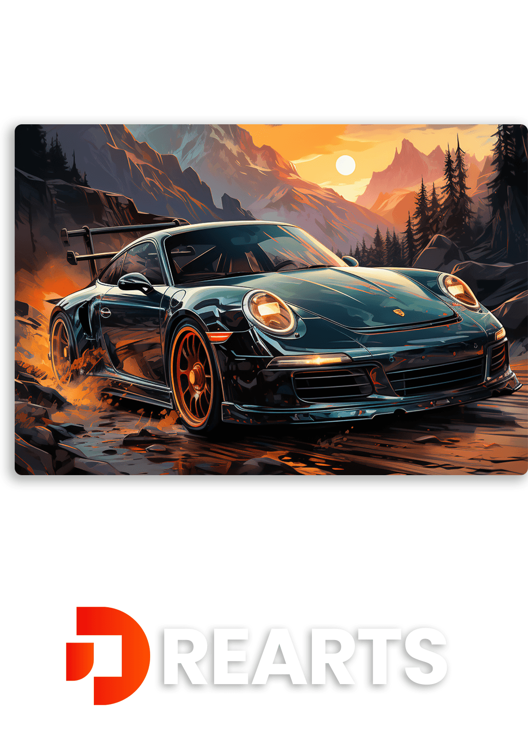 Porsche Metal Poster