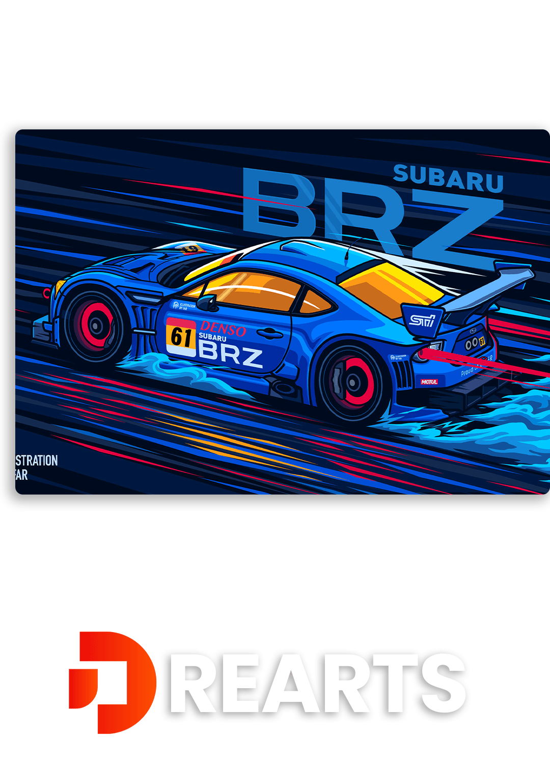 Subaru BRZ Metal Poster