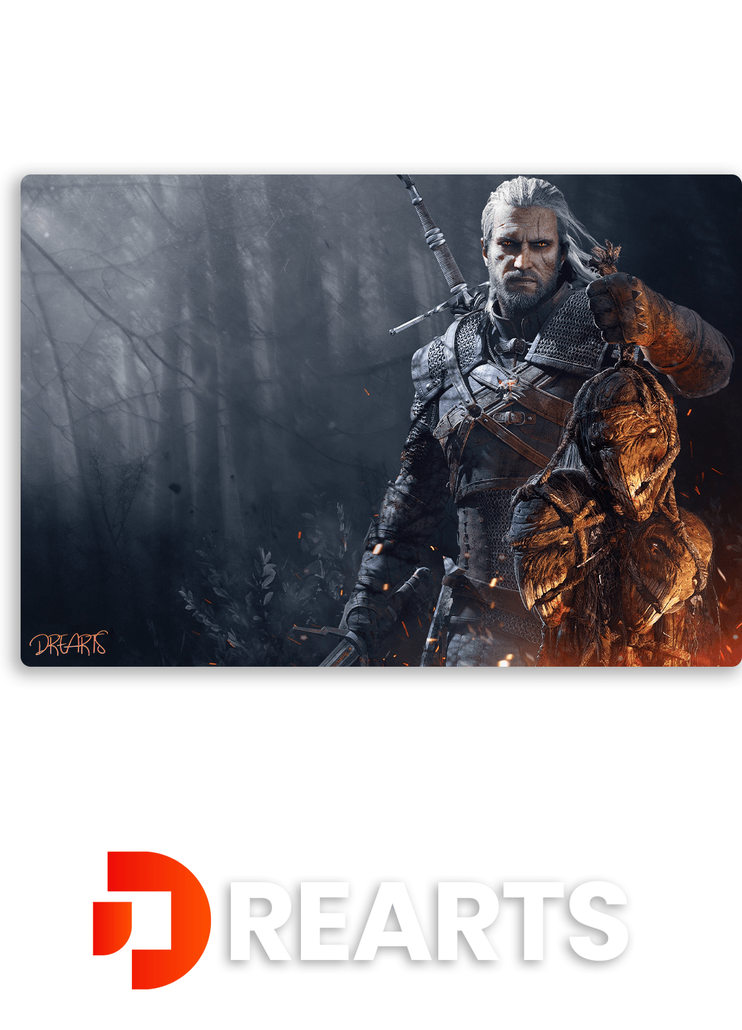 Witcher Dark Metal Poster