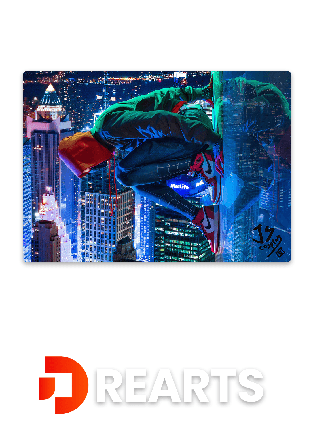 Spiderman Miles Morales Metal Poster