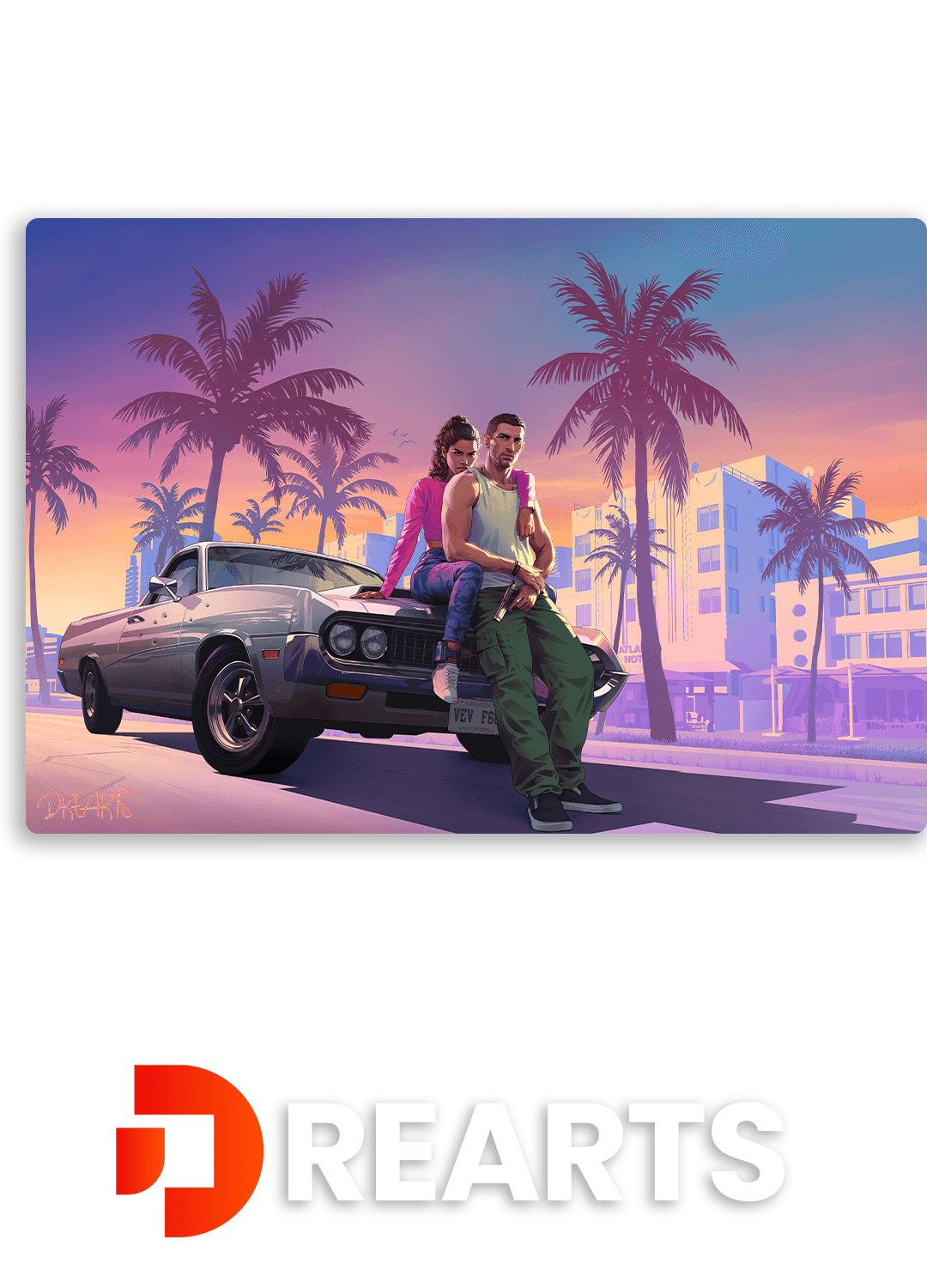 Grand Theft Auto VI Metal Poster