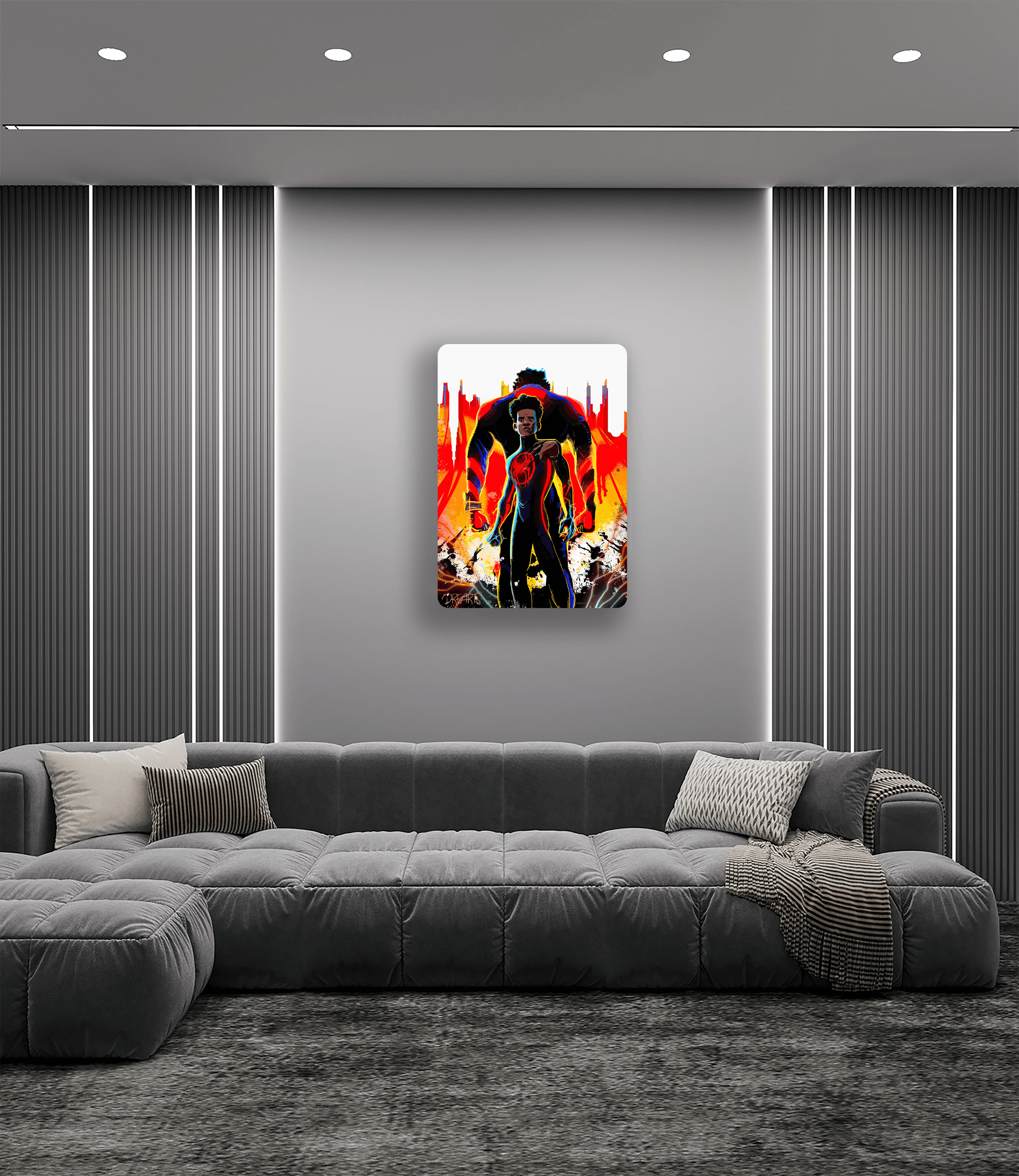 Spider-Man: Miles Morales Metal Tablo