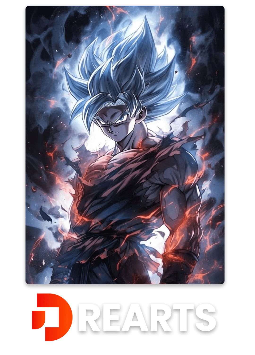 Goku Metal Poster