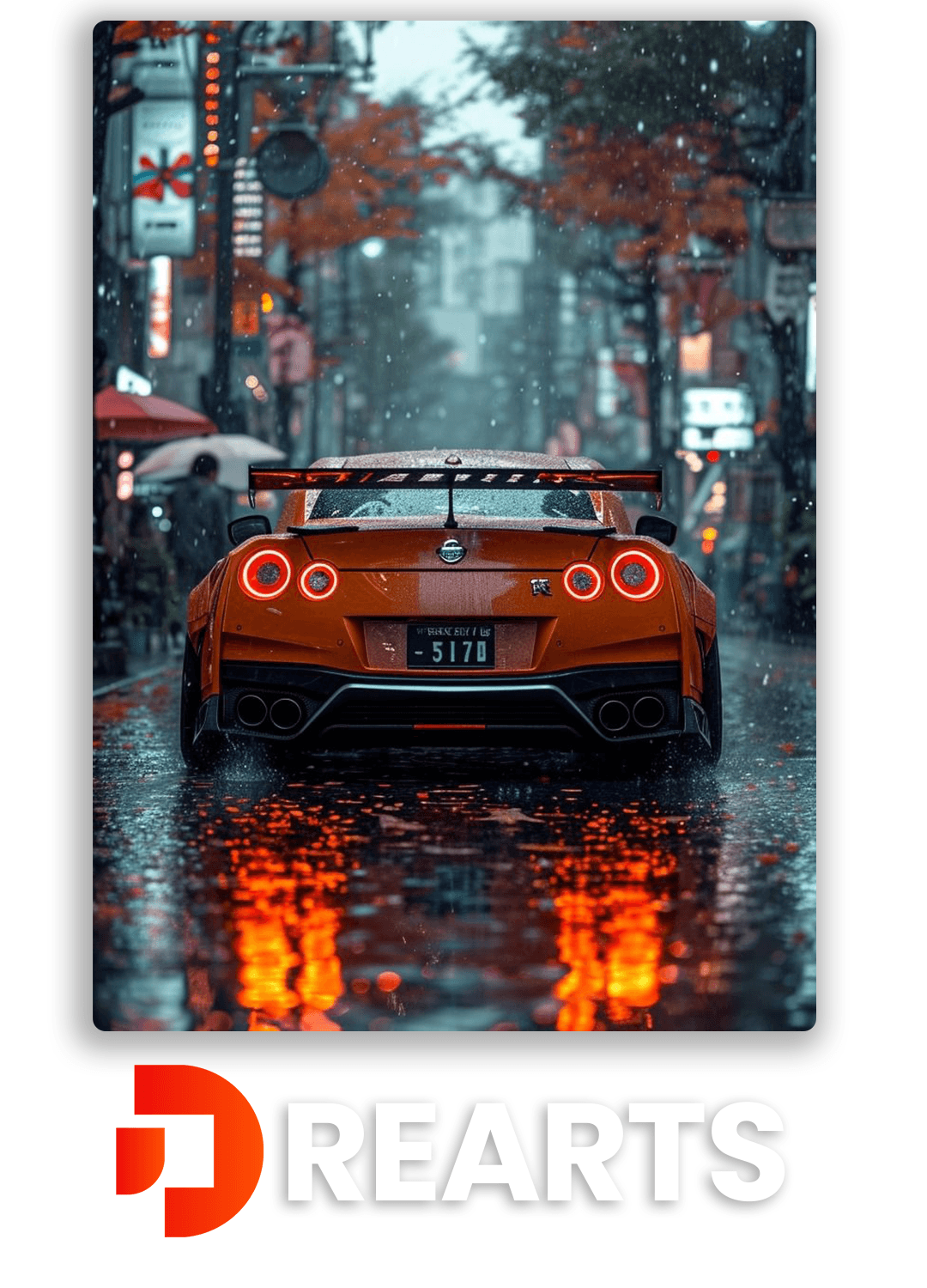 Nissan GTR Metal Poster 