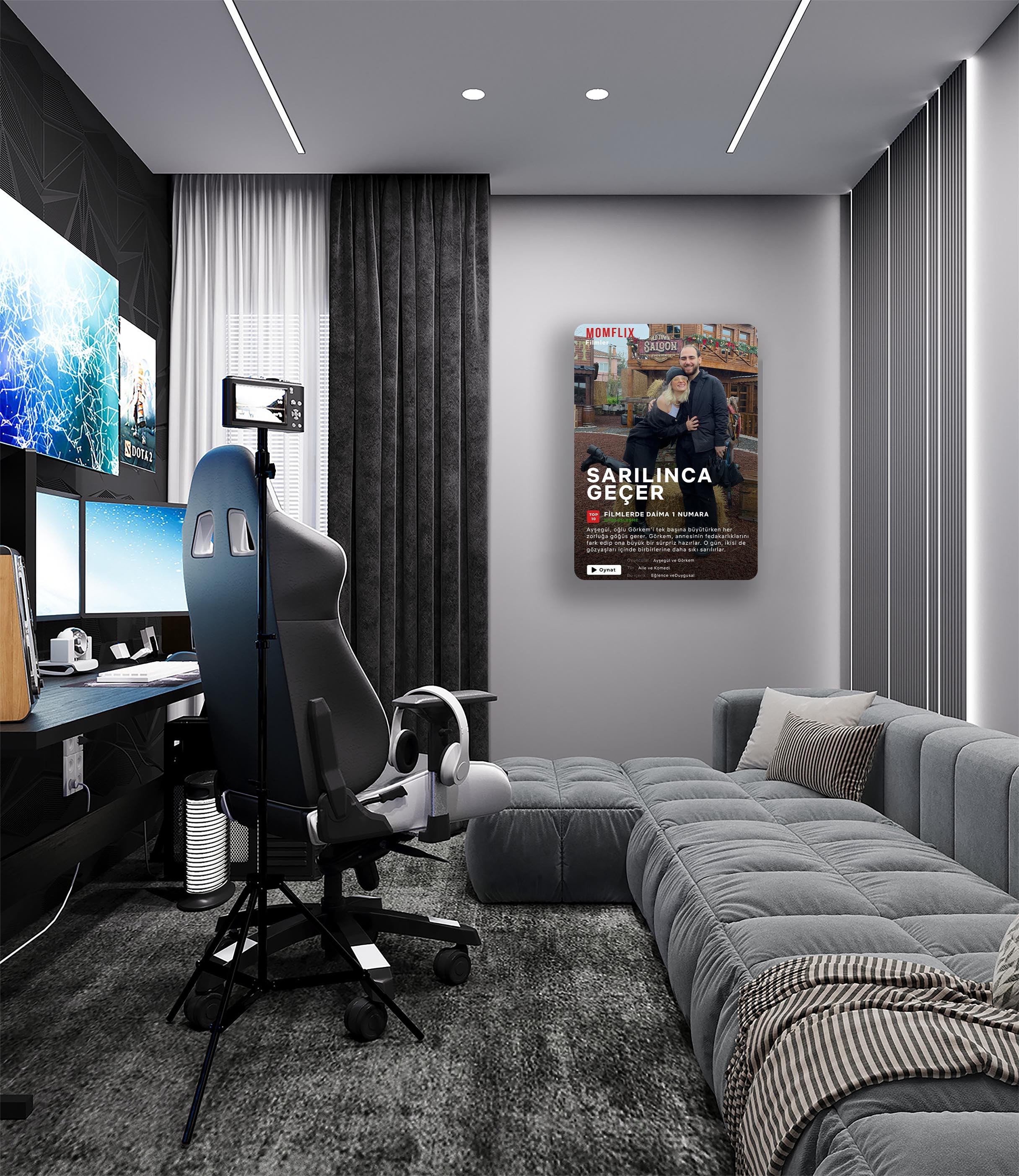 KİŞİSELLEŞTİRİLEBİLİR NETFLİX Metal Poster