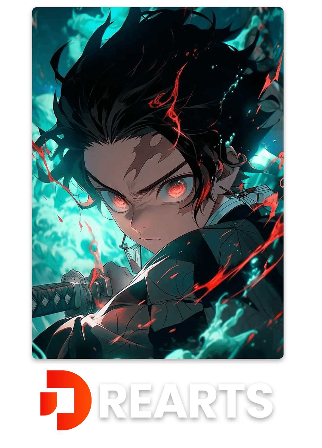 Demon Slayer Tanjiro Metal Poster