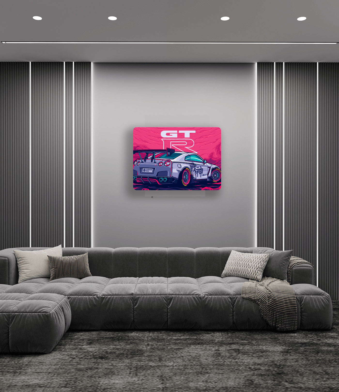 Nissan GTR Metal Poster