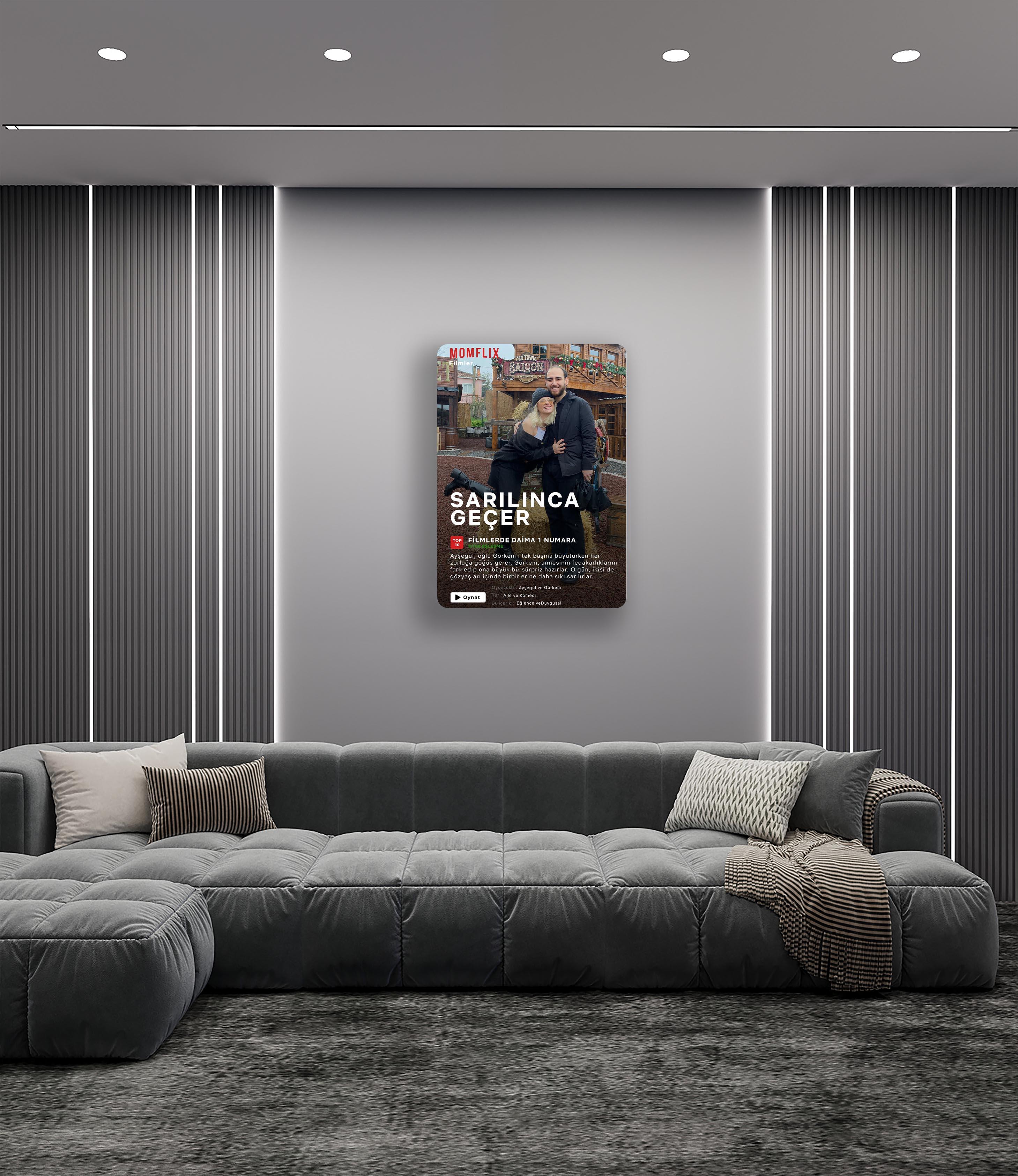 KİŞİSELLEŞTİRİLEBİLİR NETFLİX Metal Poster