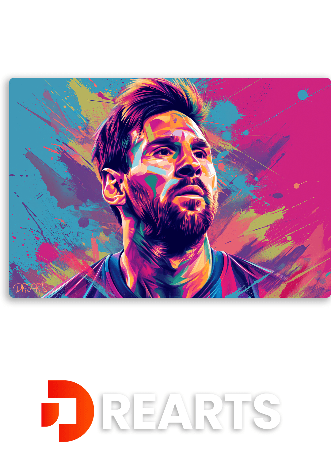 Messi Metal Poster