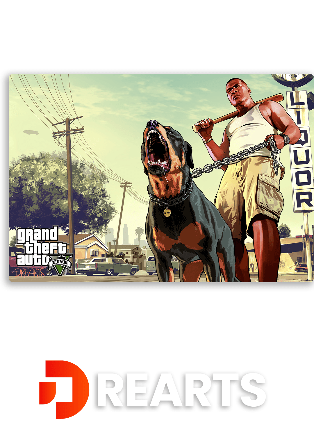 Grand Theft Auto V Metal Poster