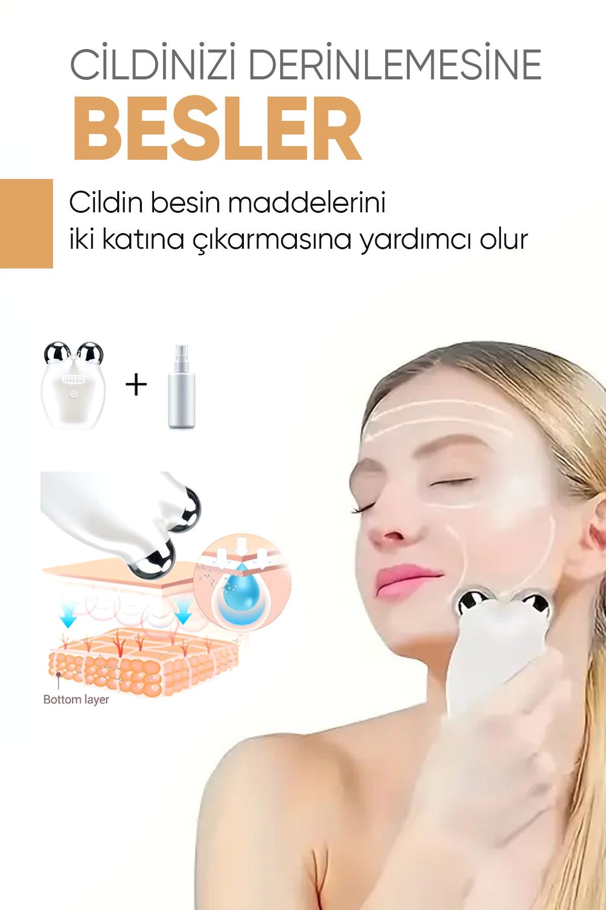 Yüz Ve Boyun Sıkılaştırıcı Kır.ışıklık Morluk Giderici Ems Güzelik Cıhazı Aleti