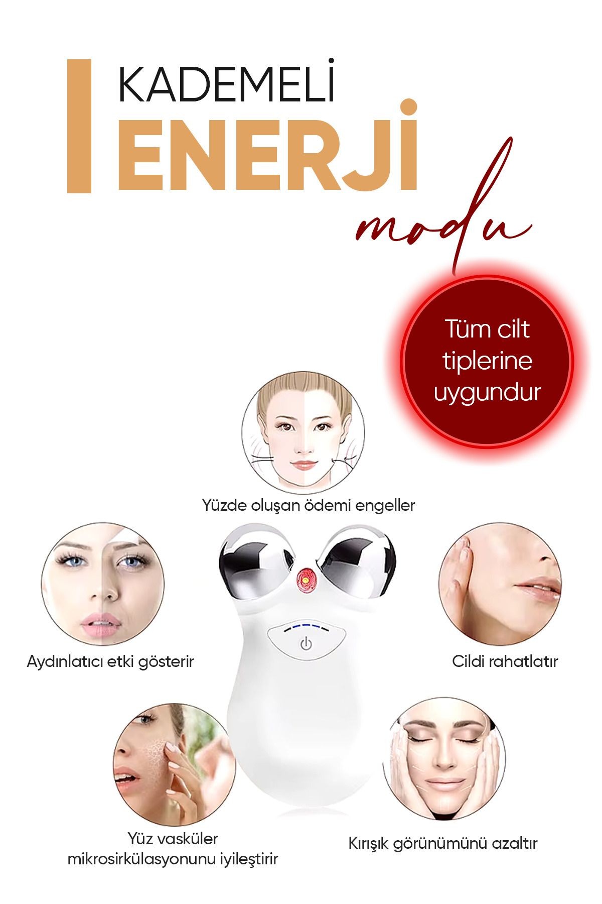 Yüz Ve Boyun Sıkılaştırıcı Kır.ışıklık Morluk Giderici Ems Güzelik Cıhazı Aleti