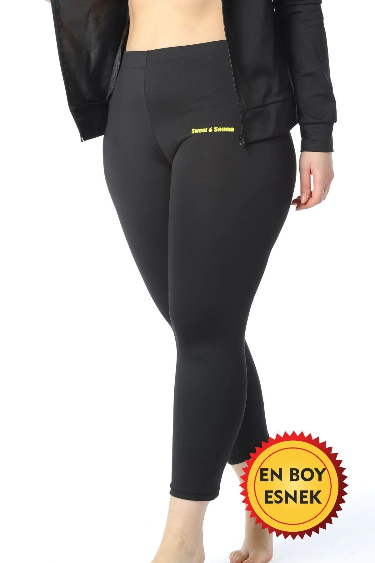 Unisex Siyah Termal Egzersiz Uzun Tayt