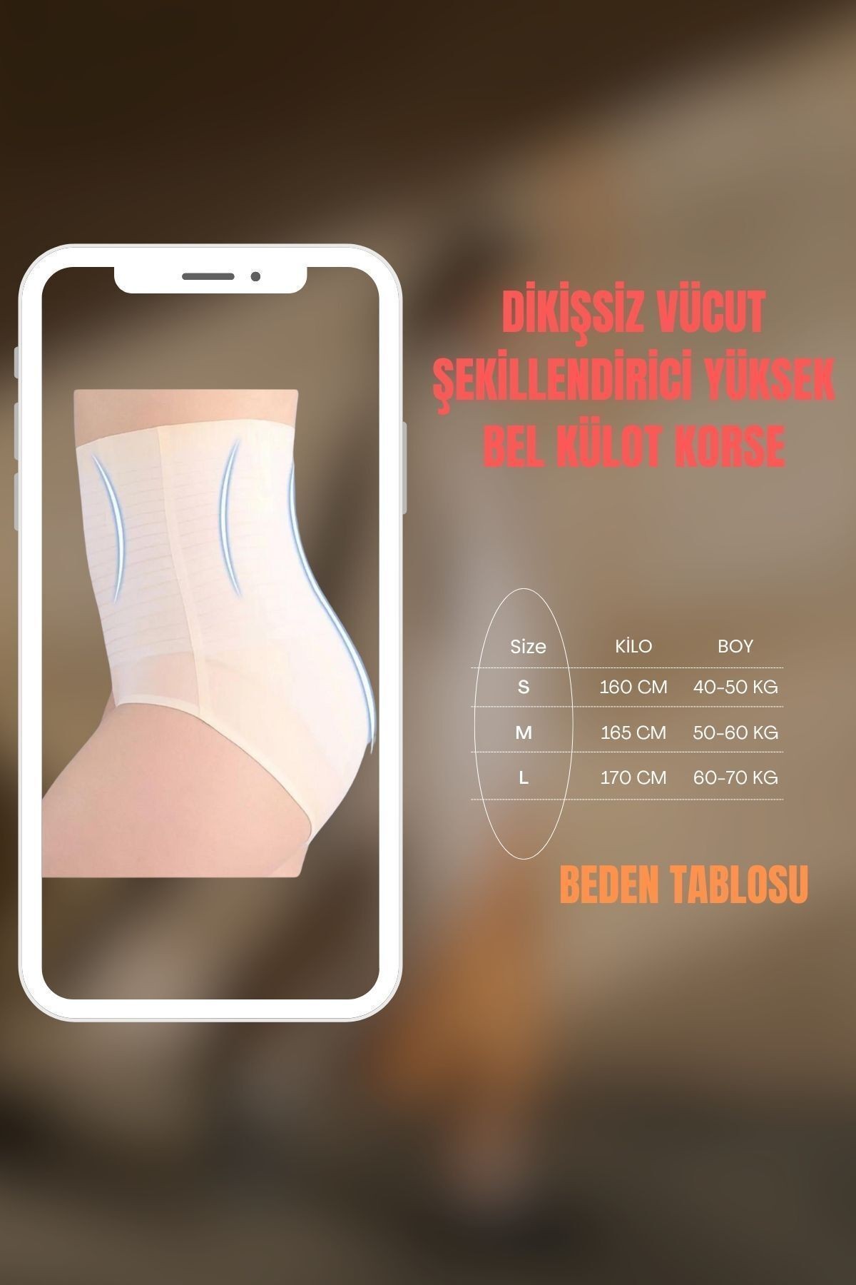 Uyluk Inceltici Yüksek Bel Külot, Dikişsiz Kalça Kaldırıcı Vücut Şekillindirici Korse