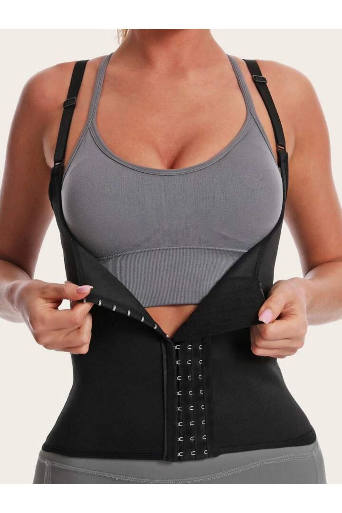 Unisex Askılı Lateks Karın Bel Ve Sırt Toparlayıcı Korse Yeni