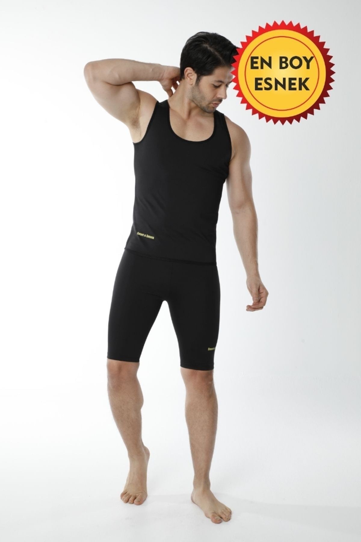 Sauna Termal Atlet Ve Şort Ikili Egzersiz Ve Spor Takım