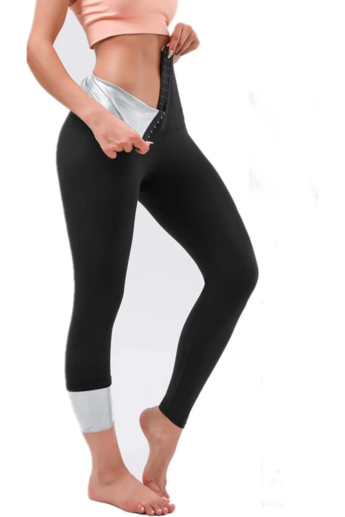 Iki Beden Incelten Ekstra Yüksek Bel Vücut Şekillendirici Beli Agraflı Korse Tayt