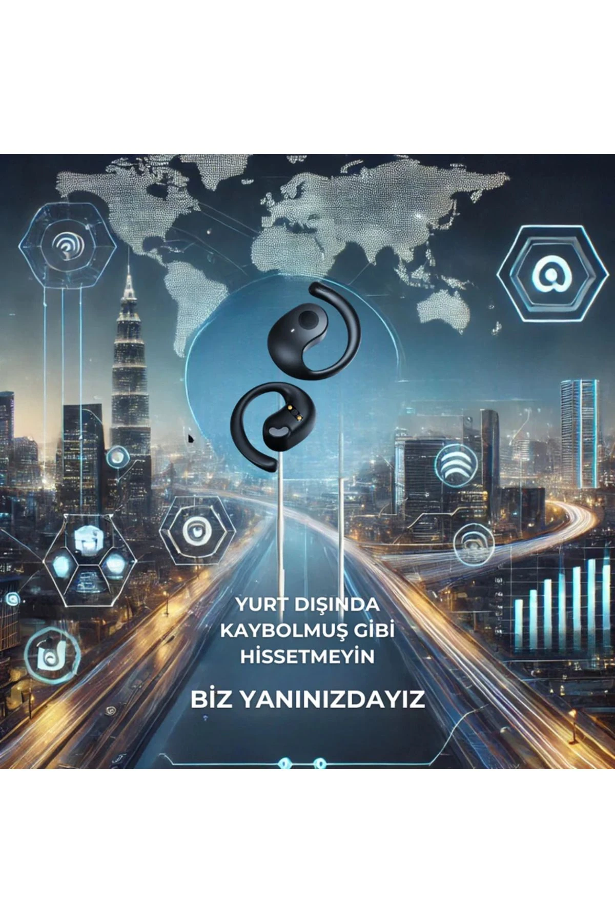 Echo Link 114 Farklı Dilde Çeviri Yapan Yapay Zeka Destekli Tercüman Kulaklık