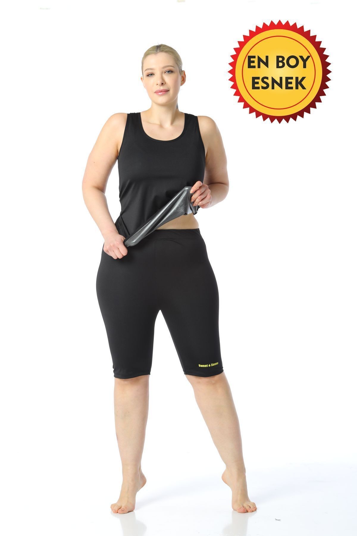 Sauna Termal Atlet Ve Şort Egzersiz Eşofman Takımı