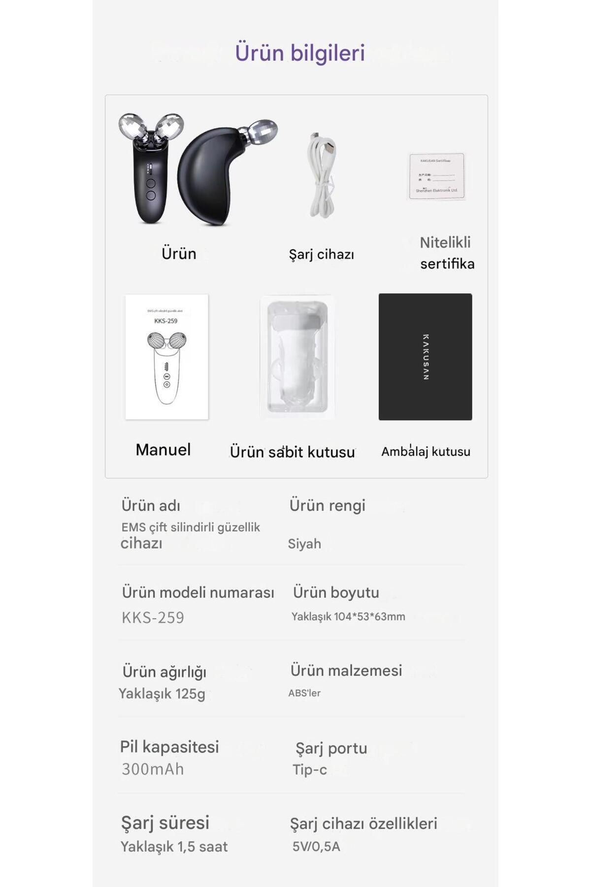 Yüz Ve Boyun Kırşıklık Giderici 3 Modlu Titreşimli Ems Güzellik Cihazı (Gıdık, Sarkma, Kırışıklık)