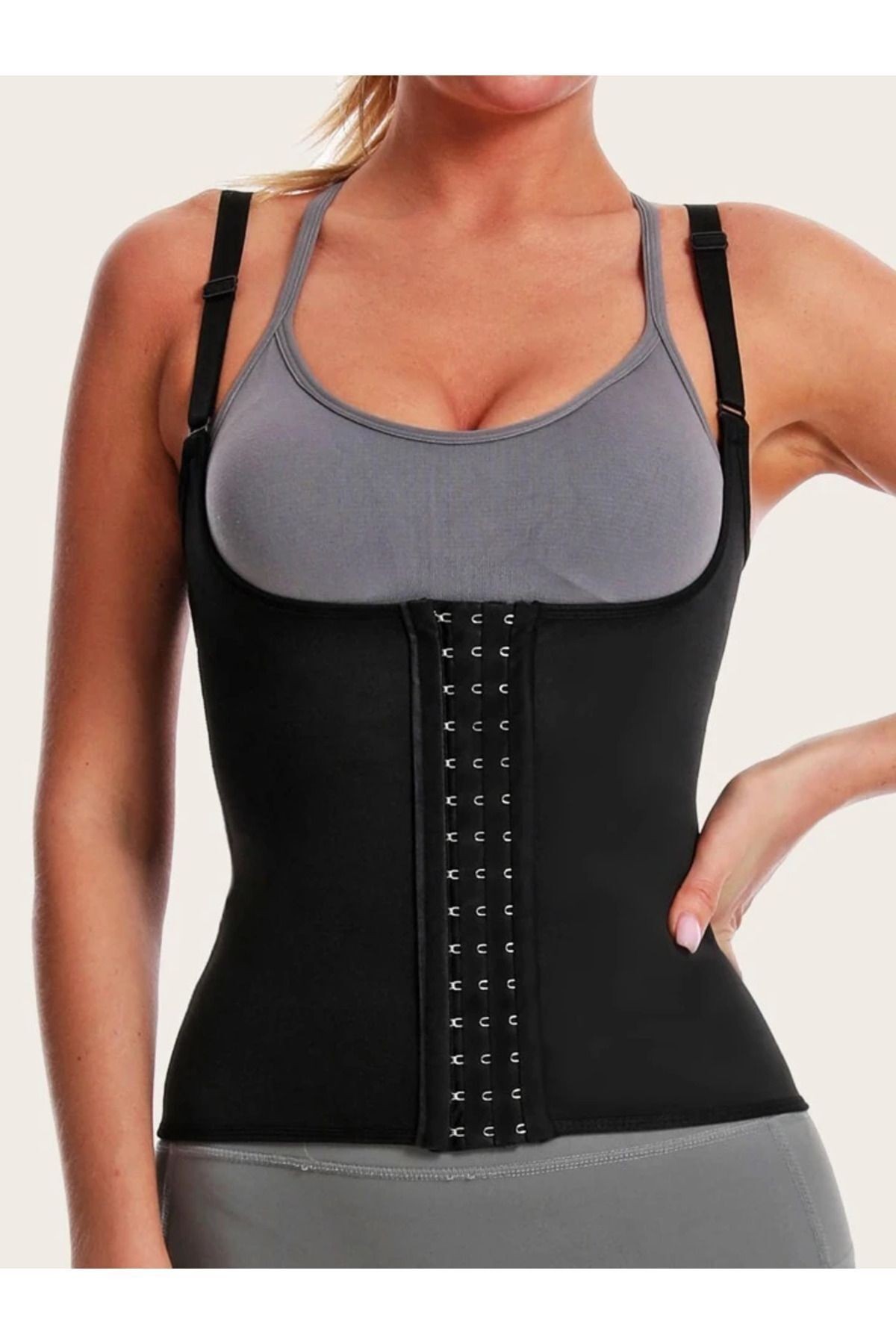 Unisex Askılı Lateks Karın Bel Ve Sırt Toparlayıcı Korse Yeni