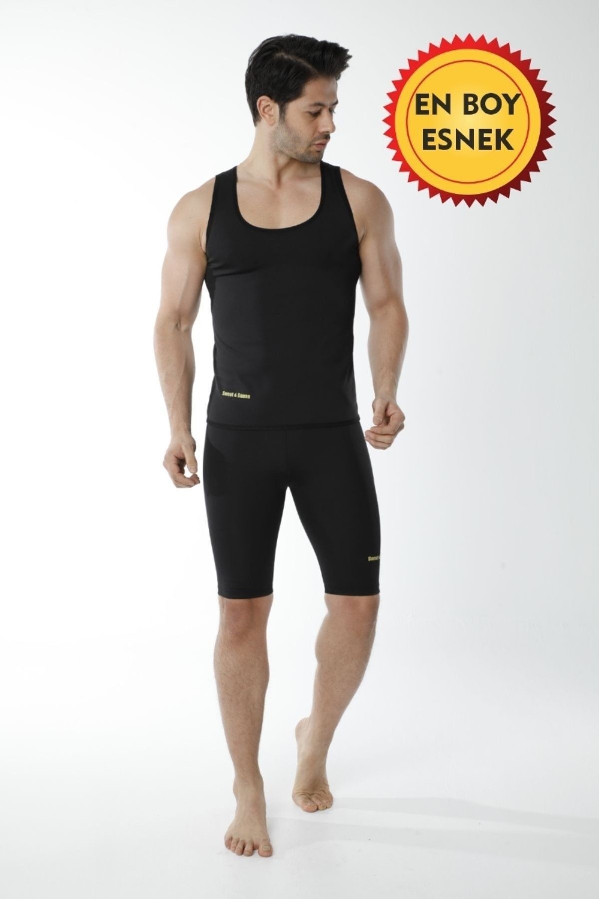Sauna Termal Atlet Ve Şort Ikili Egzersiz Ve Spor Takım