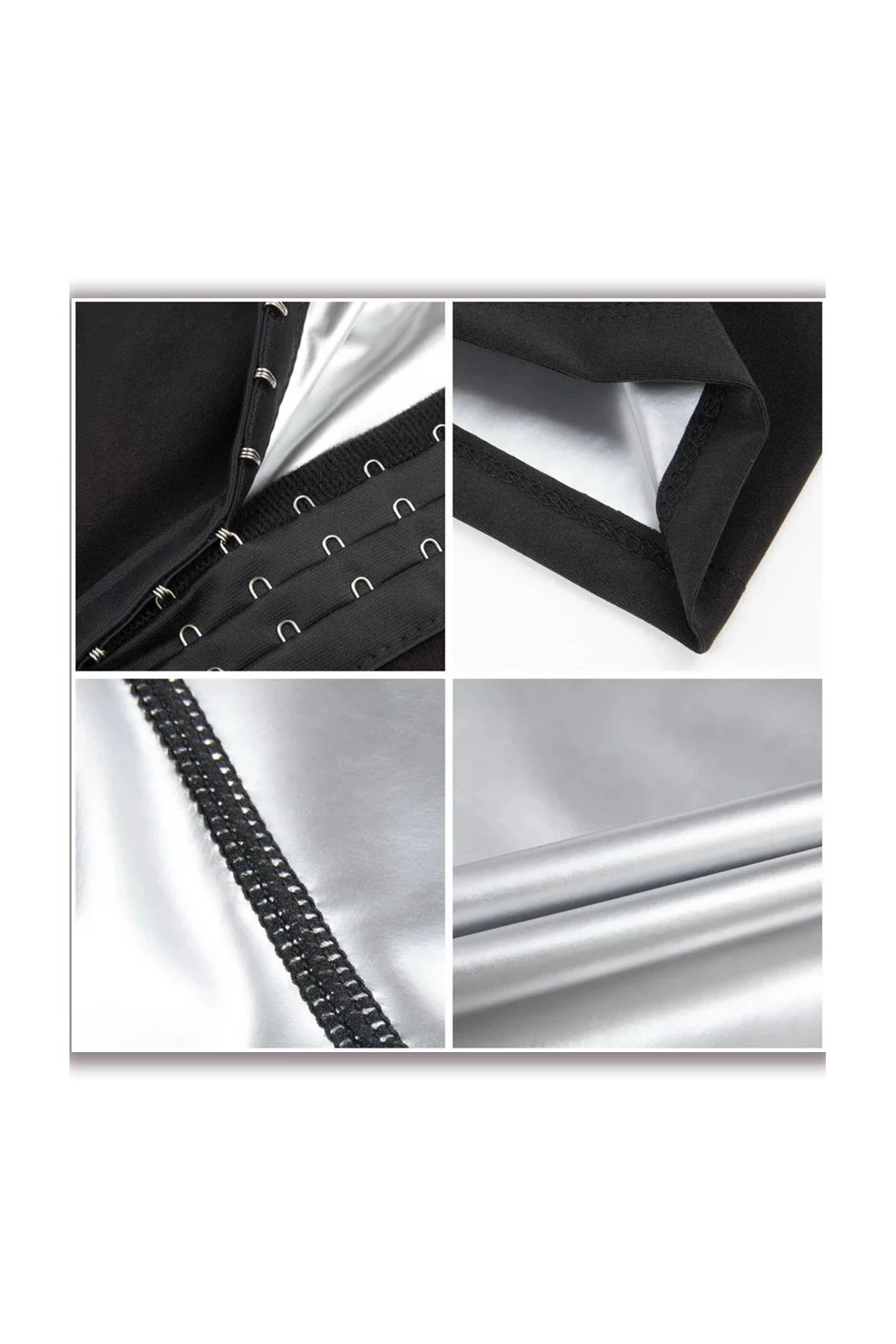 Iki Beden Incelten Ekstra Yüksek Bel Vücut Şekillendirici Beli Agraflı Korse Tayt