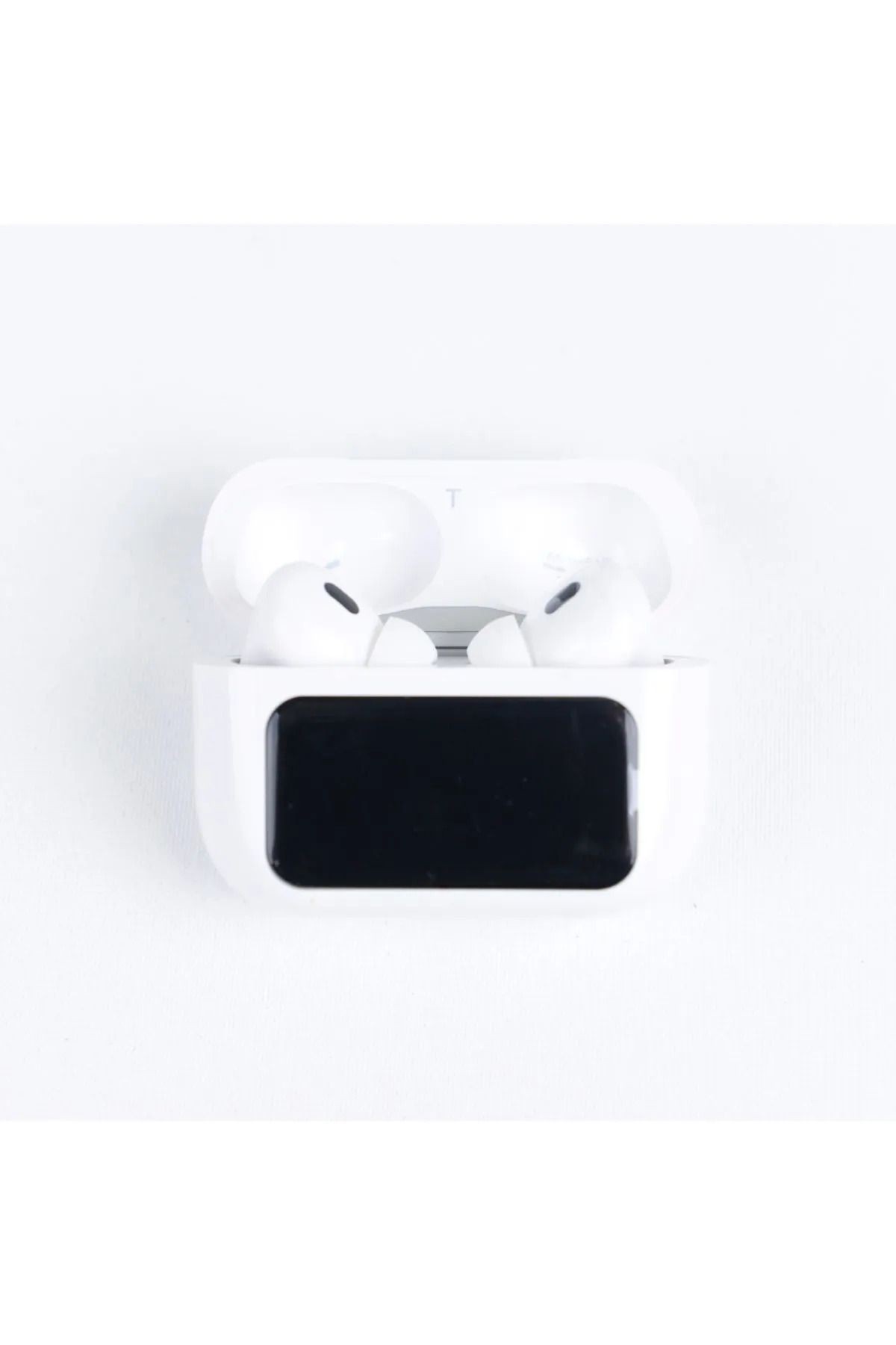 Ekranlı Apple Tarzı Bluetoothlu Türkçe Beyaz Kulaklık