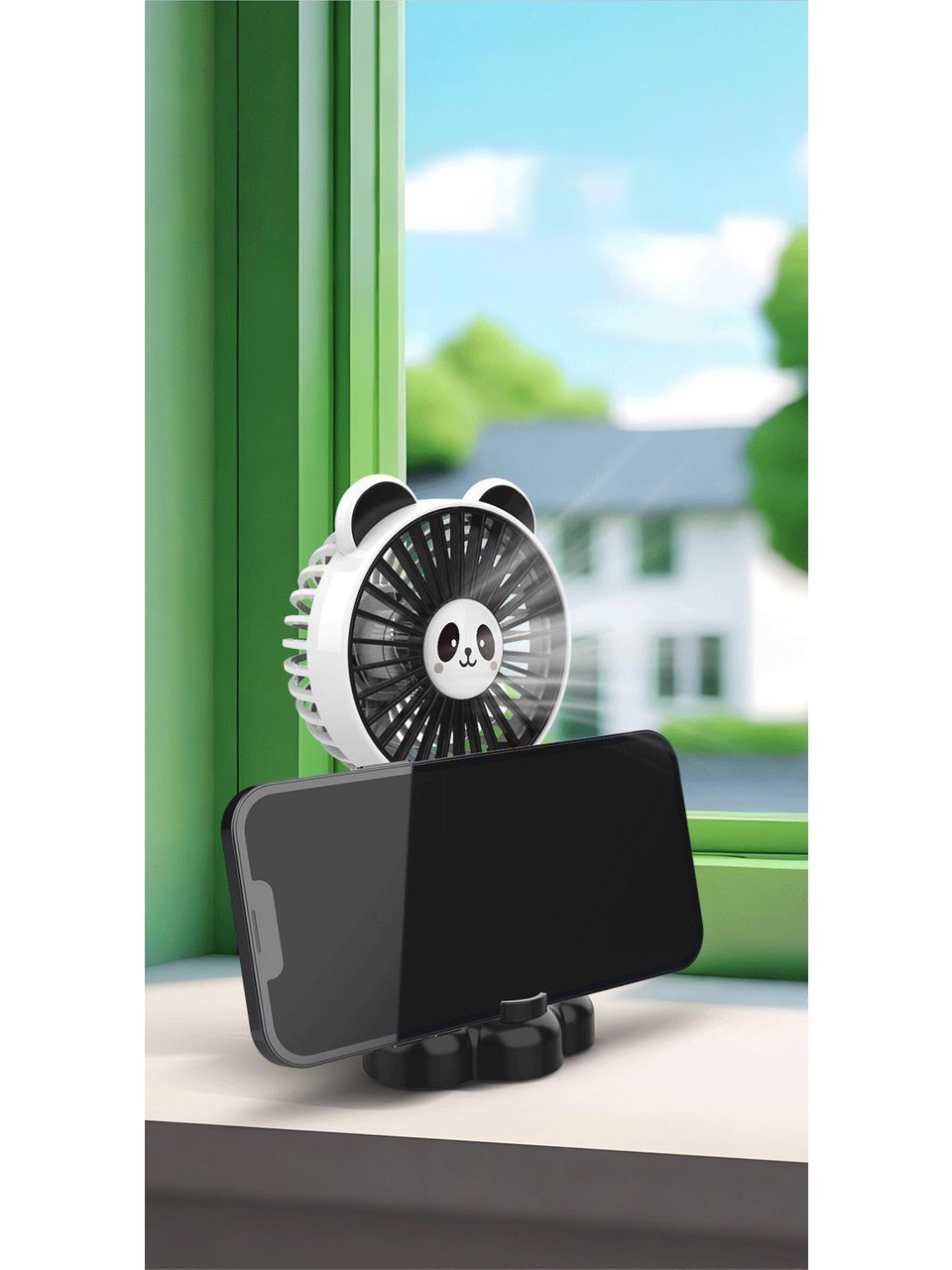 Mini El Fanı Hayvan Figürlü Vantilatör Süper Güçlü Mini Fan Klima Fan